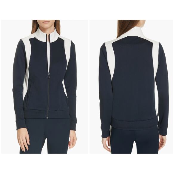 TORY BURCH sports Navy Track jacket size XS - Picture 1 of 6